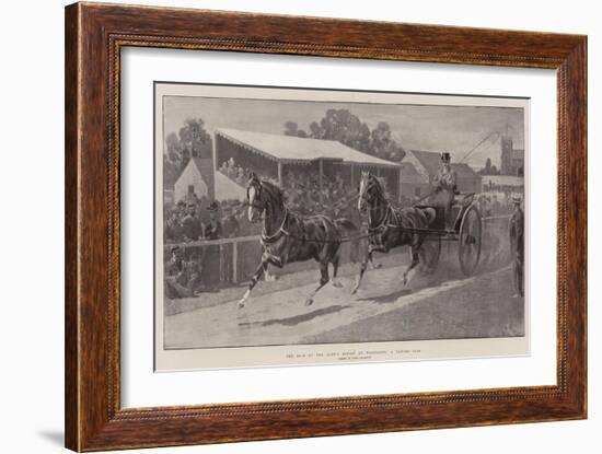 The Sale of the King's Horses at Wolferton, a Tandem Pair-John Charlton-Framed Giclee Print