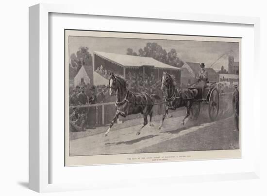 The Sale of the King's Horses at Wolferton, a Tandem Pair-John Charlton-Framed Giclee Print