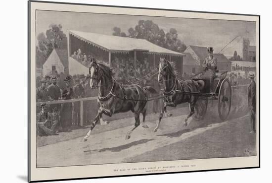 The Sale of the King's Horses at Wolferton, a Tandem Pair-John Charlton-Mounted Giclee Print