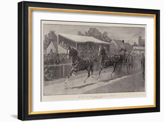 The Sale of the King's Horses at Wolferton, a Tandem Pair-John Charlton-Framed Giclee Print