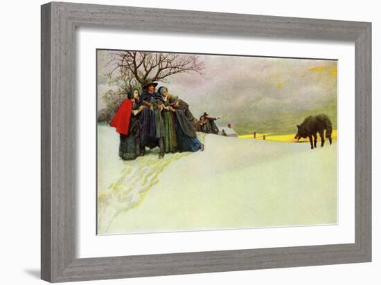 The Salem wolf-Howard Pyle-Framed Giclee Print