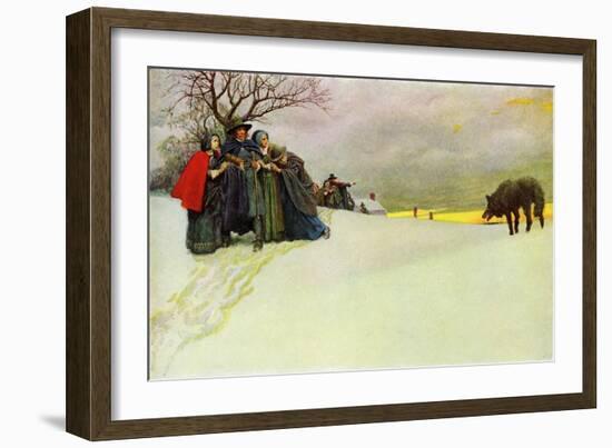 The Salem wolf-Howard Pyle-Framed Giclee Print