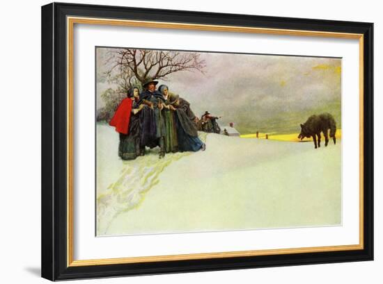 The Salem wolf-Howard Pyle-Framed Giclee Print