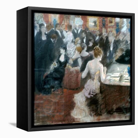 The Salon of Princess Mathilde-Giuseppe De Nittis-Framed Premier Image Canvas