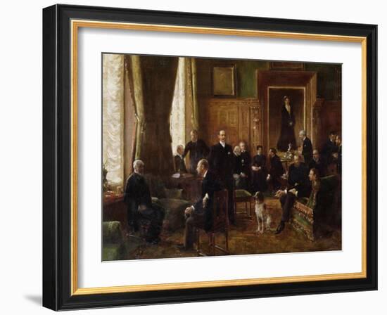 The Salon of the Countess Potocka, 1887-Jean Béraud-Framed Giclee Print