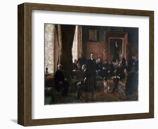 The Salon of the Countess Potocka, 1887-Jean Beraud-Framed Giclee Print