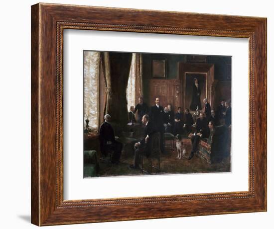 The Salon of the Countess Potocka, 1887-Jean Beraud-Framed Giclee Print