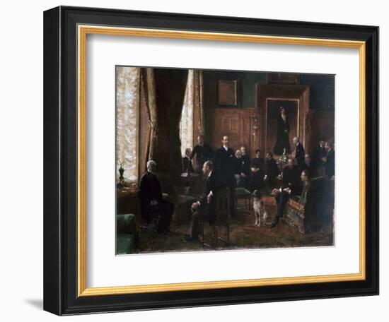 The Salon of the Countess Potocka, 1887-Jean Beraud-Framed Giclee Print