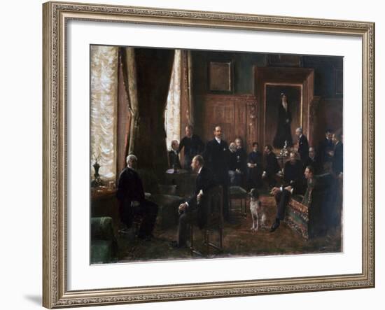 The Salon of the Countess Potocka, 1887-Jean Beraud-Framed Giclee Print