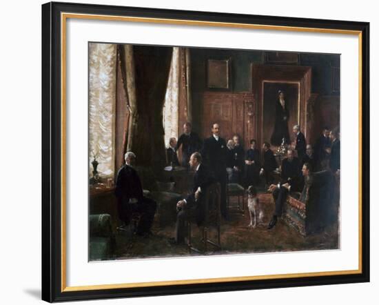 The Salon of the Countess Potocka, 1887-Jean Beraud-Framed Giclee Print