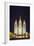 The Salt Lake Temple at Night-Michael Nolan-Framed Photographic Print