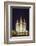 The Salt Lake Temple at Night-Michael Nolan-Framed Photographic Print