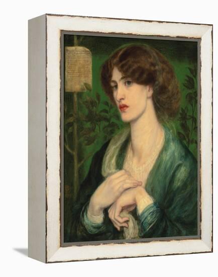 The Salutation of Beatrice-Dante Gabriel Rossetti-Framed Premier Image Canvas