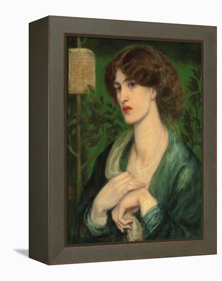 The Salutation of Beatrice-Dante Gabriel Rossetti-Framed Premier Image Canvas