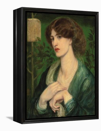 The Salutation of Beatrice-Dante Gabriel Rossetti-Framed Premier Image Canvas