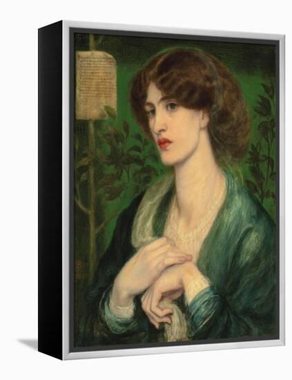 The Salutation of Beatrice-Dante Gabriel Rossetti-Framed Premier Image Canvas