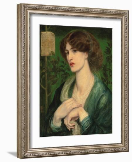 The Salutation of Beatrice-Dante Gabriel Rossetti-Framed Giclee Print