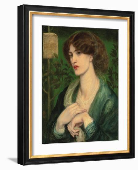 The Salutation of Beatrice-Dante Gabriel Rossetti-Framed Giclee Print