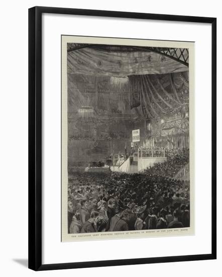 The Salvation Army Memorial Service at Olympia in Memory of the Late Mrs Booth-null-Framed Giclee Print