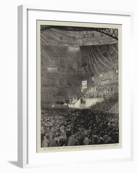 The Salvation Army Memorial Service at Olympia in Memory of the Late Mrs Booth-null-Framed Giclee Print