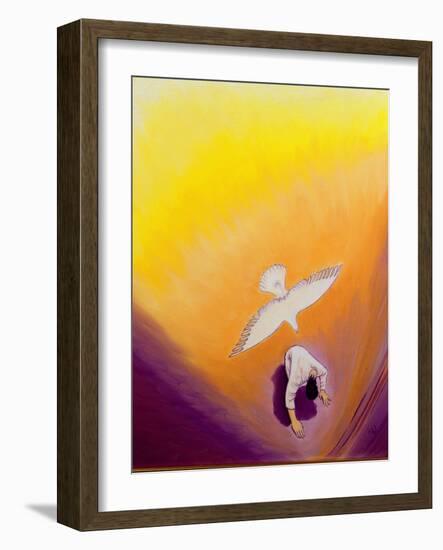 The Same Spirit Who Comforted Christ in Gethsemane Can Console Us, 2000-Elizabeth Wang-Framed Giclee Print
