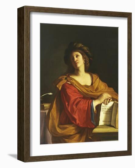 The Samian Sibyl-Guercino (Giovanni Francesco Barbieri)-Framed Giclee Print