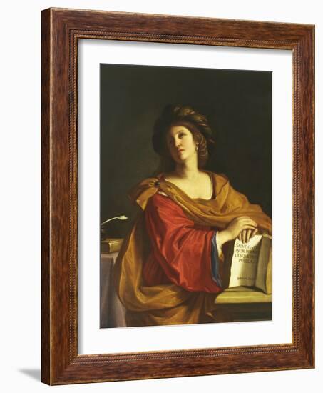 The Samian Sibyl-Guercino (Giovanni Francesco Barbieri)-Framed Giclee Print