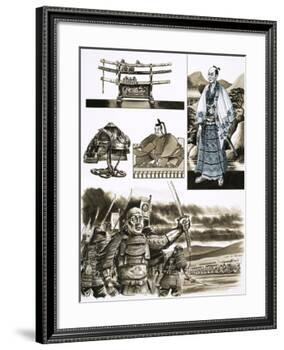The Samurai's Trade is Robbery and Violence-Dan Escott-Framed Giclee Print