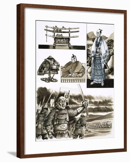 The Samurai's Trade is Robbery and Violence-Dan Escott-Framed Giclee Print