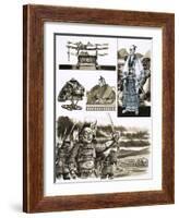 The Samurai's Trade is Robbery and Violence-Dan Escott-Framed Giclee Print