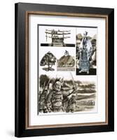The Samurai's Trade is Robbery and Violence-Dan Escott-Framed Giclee Print
