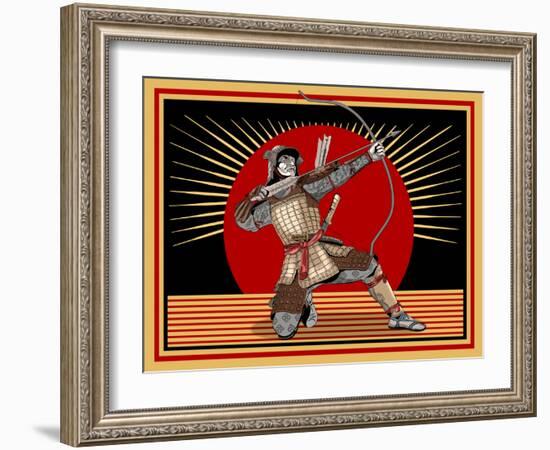 The Samurai-Mark Rogan-Framed Art Print