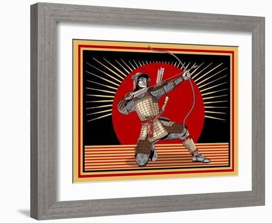 The Samurai-Mark Rogan-Framed Art Print