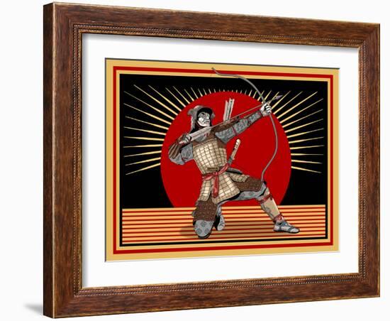 The Samurai-Mark Rogan-Framed Art Print