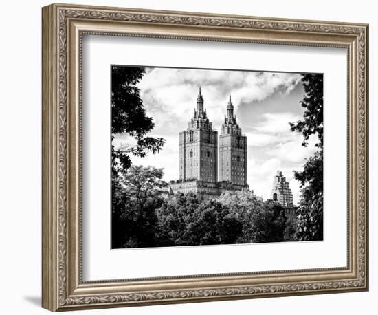 The San Remo Building, Central Park, Manhattan, New York, Black and White Photography-Philippe Hugonnard-Framed Photographic Print