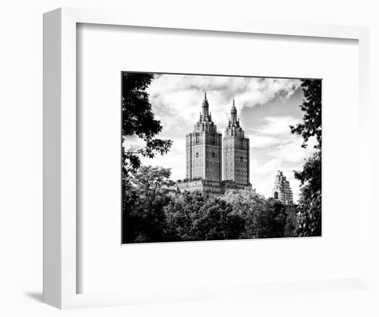 The San Remo Building, Central Park, Manhattan, New York, Black and White Photography-Philippe Hugonnard-Framed Photographic Print