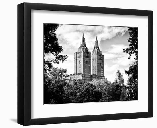 The San Remo Building, Central Park, Manhattan, New York, Black and White Photography-Philippe Hugonnard-Framed Photographic Print