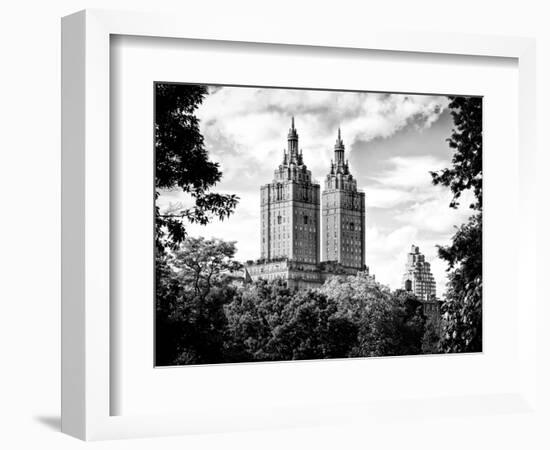 The San Remo Building, Central Park, Manhattan, New York, Black and White Photography-Philippe Hugonnard-Framed Photographic Print