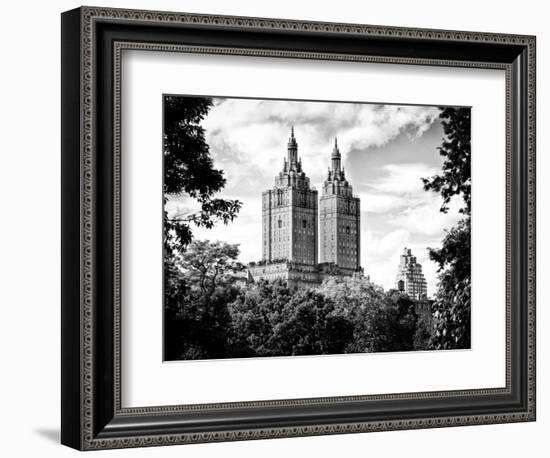 The San Remo Building, Central Park, Manhattan, New York, Black and White Photography-Philippe Hugonnard-Framed Photographic Print