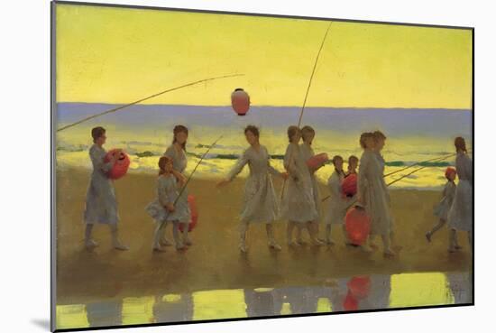 The Sand Bar-Thomas Cooper Gotch-Mounted Giclee Print