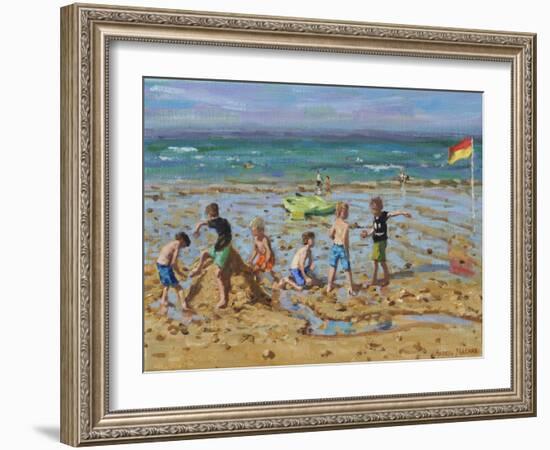 The sandcastle, Wells-next-the-sea, Norfolk-Andrew Macara-Framed Giclee Print