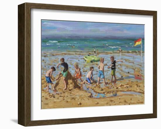 The sandcastle, Wells-next-the-sea, Norfolk-Andrew Macara-Framed Giclee Print