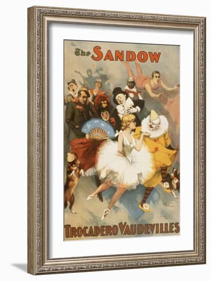 The Sandow Trocadero Vaudevilles--Framed Art Print