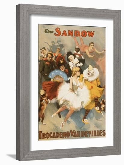 The Sandow Trocadero Vaudevilles-null-Framed Art Print