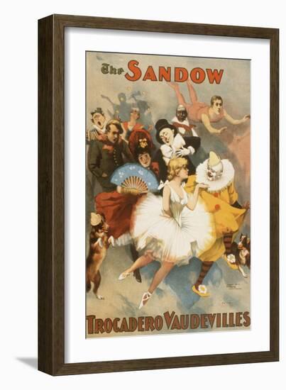 The Sandow Trocadero Vaudevilles-null-Framed Art Print