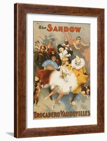 The Sandow Trocadero Vaudevilles-null-Framed Art Print