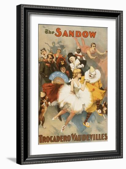 The Sandow Trocadero Vaudevilles-null-Framed Art Print