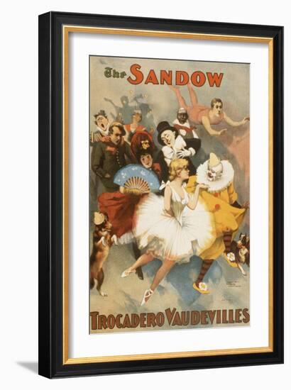 The Sandow Trocadero Vaudevilles-null-Framed Art Print