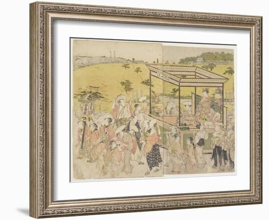 The Sanno Festival Procession, 1788-Torii Kiyonaga-Framed Giclee Print