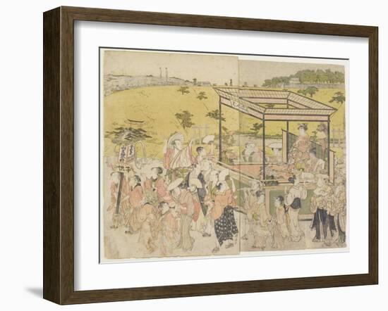 The Sanno Festival Procession, 1788-Torii Kiyonaga-Framed Giclee Print